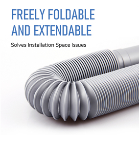 공장 맞춤형 PE 배관 호스 배수 호스 텔레스코픽 배수관 플렉스 스프링 워터 S-트랩 호스 배수 냄새 방지 하수관 - Product Image 5