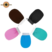 Gants exfoliants en viscose pour le bain, le gommage et la douche, personnalisés, pour éliminer les peaux mortes, gant Kessa marocain exfoliant