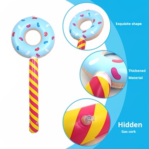 Trẻ Em Của PVC <span class=keywords><strong>Inflatable</strong></span> Thanh Đồ Chơi Cho Chơi Ngoài Trời Dày Đảng Trang Trí Donut Lollipop Vòng Tròn Thanh - Product Image 3