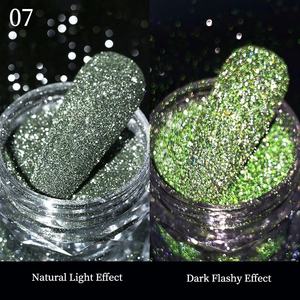Polvo de Purpurina Reflectante con Cambio de Color por Temperatura, Polvo Holográfico para Uñas, Esmalte de Gel UV, Polvo de Cromo, Pigmento para Uñas - Product Image 5