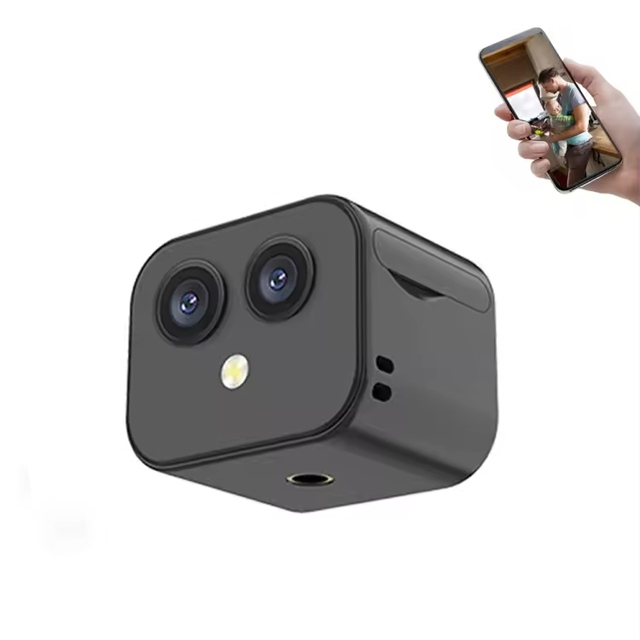 Mini Dual D3 Hd 4k Dual Lens Wifi Camera Mobile Phone Wireless Remote Two Way Intercourse Monitoring Camera