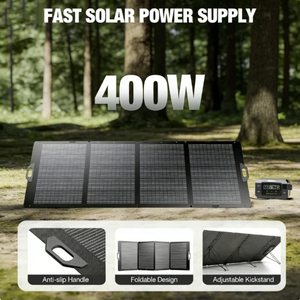 แผงโซลาร์เซลล์พับได้แบบพกพา Alecter Solar 400W สีดำ ประสิทธิภาพสูง 23% 20 เซลล์ ขนาด 210x210 มม. 67.4x92.5 ซม. ราคาดีที่สุด - Product Image 3