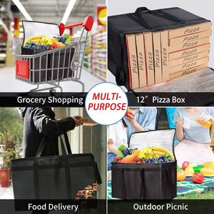 Bolsa Térmica Personalizada para Entrega de Alimentos, Bolsa Refrigerante para Pizza de Gran Capacidad, Bolsa Reutilizable de Tela No Tejida - Product Image 4