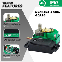 PTK 9715 TG-D Servo Logam Tahan Air Berbadan Pendek dengan Hollow Cup, Servo RC untuk Kendaraan Pendakian dan Drifting, Ukuran Besar, Unisex 14