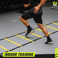 Échelle d'agilité écologique portable en plastique/PVC de 23 pieds pour l'entraînement de vitesse, le football et l'équipement de pieds de fitness de football