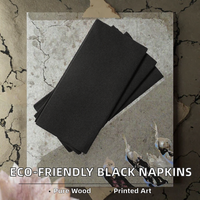 Serviettes de table imprimées en papier Airlaid 1 pli, en pâte de bois vierge colorée, écologiques, pour restaurant - Offre Spéciale