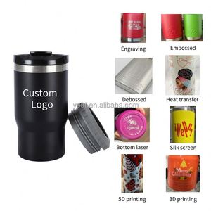 Bouteille isotherme en acier inoxydable à double paroi de 14 oz au design moderne, refroidisseur thermique métallique pour canettes fines, nouveau couvercle, pour camping et bière froide - Product Image 5