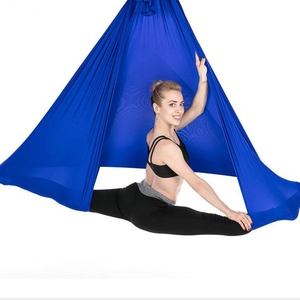 Hamac de yoga <span class=keywords><strong>aérien</strong></span> unisexe pour adultes HM, durable, en polyester élastique, 2,8 m x 4 m, toutes saisons, entraînement de Pilates, couleur personnalisée, sport - Product Image 4