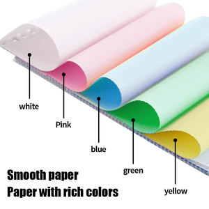 Nhà máy bán trực tiếp giá 48 ~ 80gsm NCR carbonless bản sao giấy trong tấm NCR Giấy Liên Tục carbonless giấy in - Product Image 2