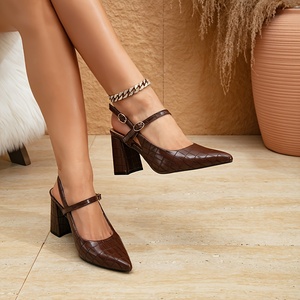 Chaussures habillées <span class=keywords><strong>pour</strong></span> <span class=keywords><strong>femme</strong></span> style américain à imprimé pierre, escarpins à talon aiguille <span class=keywords><strong>pour</strong></span> le bureau, chaussures décontractées quotidiennes à enfiler <span class=keywords><strong>pour</strong></span> l'été - Product Image 3