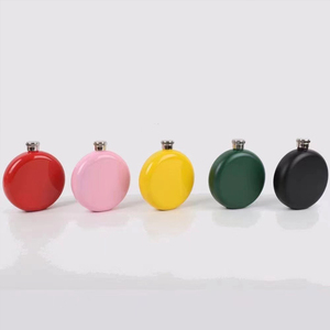 Sáng tạo nhà máy trực tiếp tùy chỉnh màu sắc vòng Hip <span class=keywords><strong>Flask</strong></span> thép không gỉ phẳng - Product Image 2