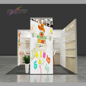 10x10 tùy chỉnh bán lẻ triển lãm thương mại hiển thị Kệ gian hàng trường hợp đứng 3m x 3m nước hoa tiêu chuẩn gian hàng triển lãm - Product Image 5