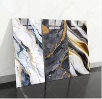 Autocollant mural en mousse PVC effet marbre moderne Owens King Home Decor, imperméable et auto-adhésif, pour usage commercial et domestique, garantie 3 ans