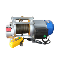 Treuil électrique à câble en acier de 8 mm, machine de levage à commande au sol, capacité de charge de 1500 kg, vitesse de levage de 14 m/min, garantie d'un an