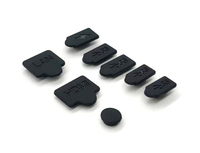 Housse en silicone pour PS5 Slim Pro Disc Console avec Kit anti-poussière 8 en 1 Housse de protection pour Console PS5 Anti-poussière