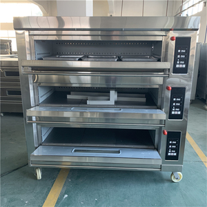 Horno de Gas de Acero Inoxidable de Alta Calidad, Máquina Automática para Snacks, con Tres Niveles y Nueve Bandejas, Tubo de Calentamiento de Alta Eficiencia - Product Image 3