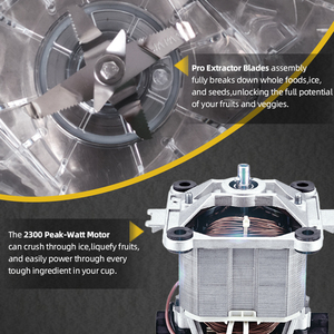 Máy xay sinh tố và máy trộn hiệu suất cao, ít tiếng ồn, êm ái, máy làm đá bào điện, máy làm nước ép, máy xay sinh tố thương mại - Product Image 4