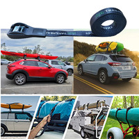 Boucle à fermoir à came rembourrée en néoprène avec logo personnalisé de 1 pouce, résistance à la rupture de 350 kg pour le support de toit de voiture, sangle de kayak, canoë