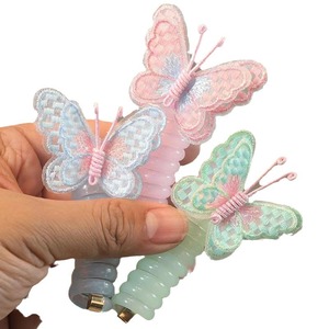 Coletero de Plástico Duradero con Diseño de Mariposa <span class=keywords><strong>para</strong></span> <span class=keywords><strong>Niñas</strong></span>, Lazos <span class=keywords><strong>para</strong></span> el Cabello Rizado, <span class=keywords><strong>Flores</strong></span> <span class=keywords><strong>para</strong></span> el Cabello - Product Image 5