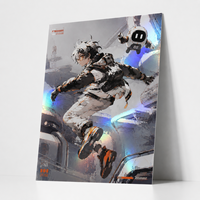 Affiches Holographiques Métalliques Anime Personnalisées avec Effet Tactile en Relief 3D, Vernis UV Sélectif et Illustration Artistique