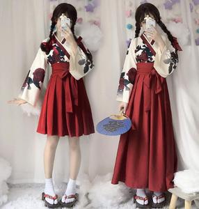 Ecoparty Kimono Sakura estilo japonés estampado Floral Vintage Vestido Mujer Oriental Camelia amor disfraz <span class=keywords><strong>Haori</strong></span> Yukata - Product Image 4