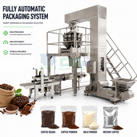 Fully Automatic Coffee Beans Instant Coffee Milk Powder Packaging Machine Touch Screen Weighing System