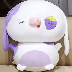 Peluche cochon personnalisée à longues oreilles lestées, broderie personnalisée, <span class=keywords><strong>pour</strong></span> soulager l'anxiété et offrir du confort, OEM/ODM - Product Image 3