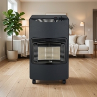 Chauffage au gaz infrarouge portable en céramique avec réservoir intégré, sur roulettes, autoportant, pour intérieur et atelier