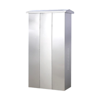 Boîtier de distribution électrique en acier inoxydable, étanche, vide, avec capot anti-pluie pour projets de câblage extérieur