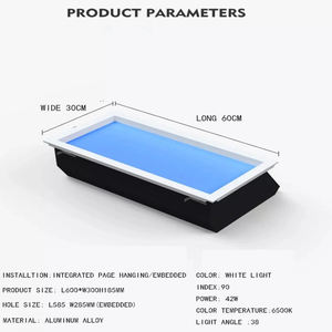 Plafonnier <span class=keywords><strong>de</strong></span> salle <span class=keywords><strong>de</strong></span> bain Broaden <span class=keywords><strong>Horizon</strong></span> Mounted Artificial LED Skylight Virtual Sunlight Smart Panel Blue Sky Plafonnier - Product Image 4