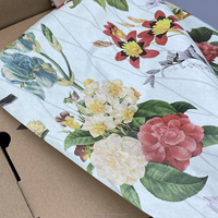 Feuilles de papier d'emballage colorées imprimées sur mesure pour les fleuristes et les boutiques de cadeaux, conception de logo, vente en gros