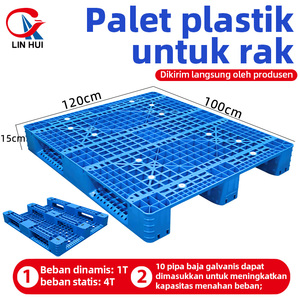 Nhiệm Vụ Nặng Nề Duy Nhất Bên Euro Pallet 1210 Thép <span class=keywords><strong>HDPE</strong></span> Nhựa 4-Cách Nhập Cho Bán Hàng Lưu Trữ Kho Ứng Dụng Công Nghiệp - Product Image 2