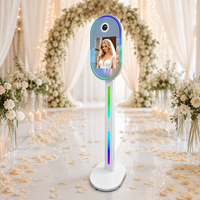 Photomaton portable avec ordinateur intégré, logiciel gratuit, impression instantanée, écran tactile 15,6 pouces, machine photo DSLR