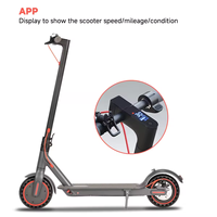 2024 Envío gratis barato E-scooter con aplicación UE EE. UU. Almacén Scooter eléctrico plegable 350W 36V 10.4Ah Scooters eléctricos rápidos