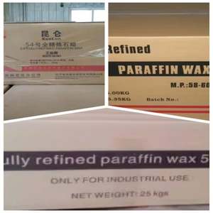 Materia prima plástica de cera de parafina Kunlun 58 semirrefinada para revestimiento y sellado de plástico de velas - Product Image 2
