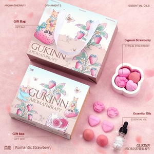 Diffuseur d'arômes en gypse rose, coffret cadeau, ornement parfumé, décoration de luxe de niche, pour mariage, cadeaux pour jeunes mariés - Product Image 4