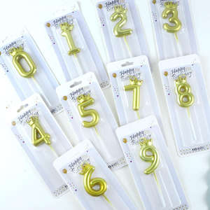 <span class=keywords><strong>Bougie</strong></span> créative en forme de couronne de roi doré, <span class=keywords><strong>bougie</strong></span> décorative pour gâteau de fête, <span class=keywords><strong>bougie</strong></span> d'anniversaire numérique - Product Image 4