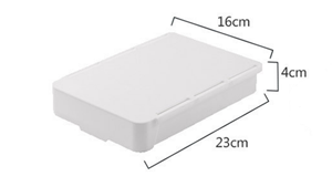 Caja Organizadora Autoadhesiva para Cajón de Mesa, Bandeja para Lápices, Soporte Oculto Debajo del Escritorio, Caja de Almacenamiento Autoadhesiva Debajo del Cajón - Product Image 6