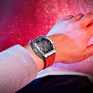 Nuevo Reloj de Pulsera PAGANI DESIGN de <span class=keywords><strong>42</strong></span> MM para Caballero, Movimiento de Cuarzo Esqueleto VH65 de Japón, Cristal de Zafiro, Resistente al Agua 50M, Correa de Silicona PD1738 - Product Image 4