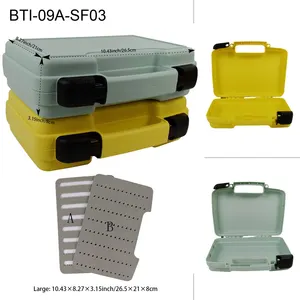 Оптовая продажа, разноцветные коробки для нахлыста с замком для морской рыбалки, большой размер, для самостоятельной сборки, 2 типа, пенообразователь, коробка для нахлыста 09A-SF03(B07)