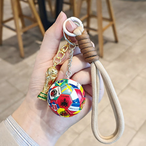 Llavero de Fútbol con Banderas Nacionales, Recuerdo Coleccionable de Eventos Deportivos, Regalo para Fanáticos, Copa Canadá-EE. UU. 2026 - Product Image 1