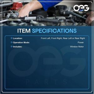 มอเตอร์กระจกไฟฟ้า OEG 12 โวลต์ แบบไร้แปรงถ่าน สำหรับ Buick Chevrolet ใช้เปลี่ยนซ่อม - Product Image 2