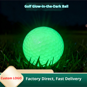 Balles de golf premium à 3 couches en uréthane, vertes, qui brillent dans le noir, avec logo personnalisé pour l'entraînement professionnel nocturne - Product Image 5
