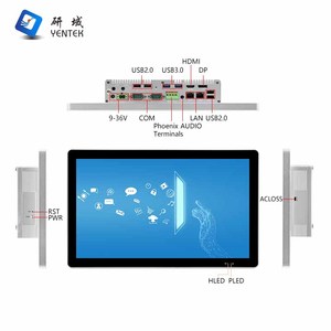 Panel PC Industrial Android de 13.3 Pulgadas, Rockchip RK3568B2, <span class=keywords><strong>4</strong></span> COM RS232/485, <span class=keywords><strong>4</strong></span> DI/<span class=keywords><strong>DO</strong></span> GPIO, 2 LAN PoE, Computadora Táctil Industrial Linux - Product Image 3