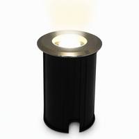 Lumière LED subaquatique pour piscine IP68 2W DC12V/24V en acier inoxydable 304, lampe murale encastrée, 2700K blanc chaud