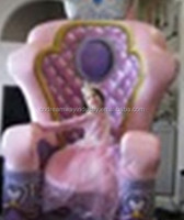 Silla de princesa inflable de gran oferta 2025, silla de trono inflable para el cumpleaños de la hija