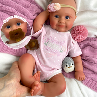 Adorable poupée Reborn en silicone pur de 50 cm, peau naturelle, cheveux peints à la main, peau 3D pour collectionneurs de diverses provenances et amateurs d'art culturel