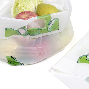 Bolsa de Camiseta Compostable y Biodegradable para Supermercado, Compras, Venta Minorista, Bolsa de Plástico - Product Image 5