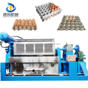 China zengtuo 4*4 Paper Pulp Rotary Egg Tray Egg Box making machines with dryer sell to South Africa