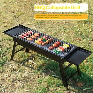 New Function Barbecue Oven Outdoor Smokeless Barbecue Grill <b>BBQ</b> Household Portable Folding Multi-function Charcoal Grill <b>Rack</b> - Product Image 3